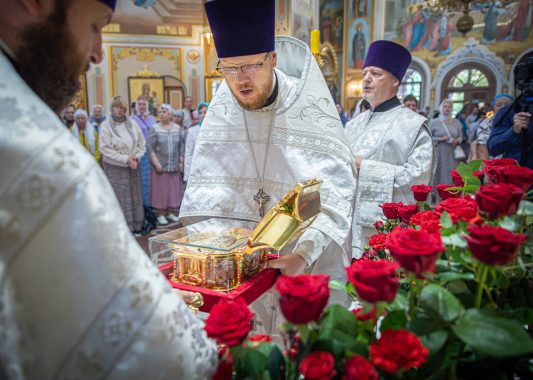 В праздник Вознесения Господня в Удмуртию прибыл ковчег с частицей мощей Святого Георгия Победоносца